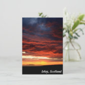 Sunset on Islay, Scotland card (Staand voorkant)