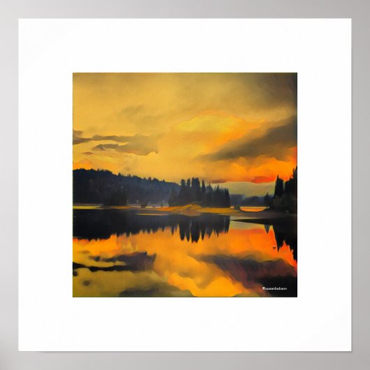 Sunset on Jenkinson Lake Poster (Voorkant)