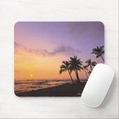 Sunset on Kahaluu Bay in Kona, Hawaii 2 Muismat (Met muis)