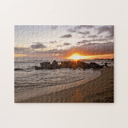 Sunset on Kauaii - Hawaii - 11x14 - 252 pc Legpuzzel (Horizontaal)