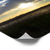 Sunset on Kissimmee Prairie Preserve, Florida Poster (Hoek)
