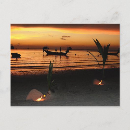 Sunset on Koh Tao Briefkaart (Voorkant)