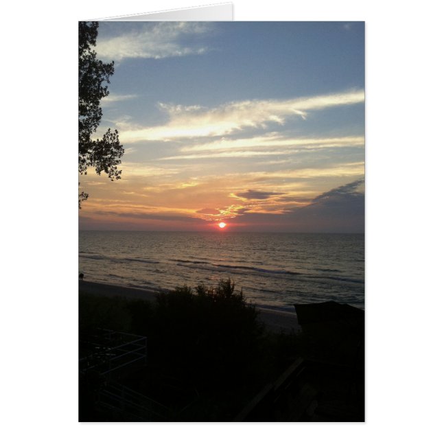 Sunset on Lake Michigan (Voorkant)