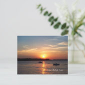 Sunset on Lake Okoboji, Iowa Briefkaart (Staand voorkant)