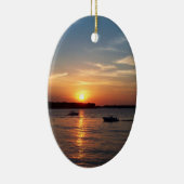Sunset on Lake Okoboji, Iowa Keramisch Ornament (Rechts)