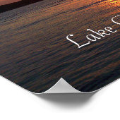Sunset on Lake Okoboji, Iowa Poster (Hoek)