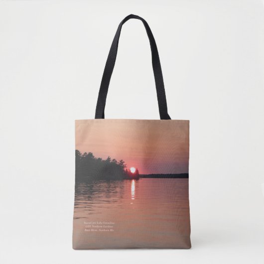 Sunset on Lake Vermilion Tote Bag (Voorkant)