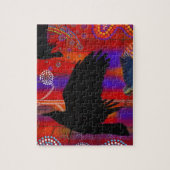 Sunset on Lake Wendouree Australian Aboriginal Art Legpuzzel (Verticaal)