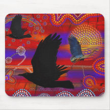 Sunset on Lake Wendouree Australian Aboriginal Art