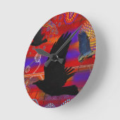 Sunset on Lake Wendouree Australian Aboriginal Art Ronde Klok (Hoek)