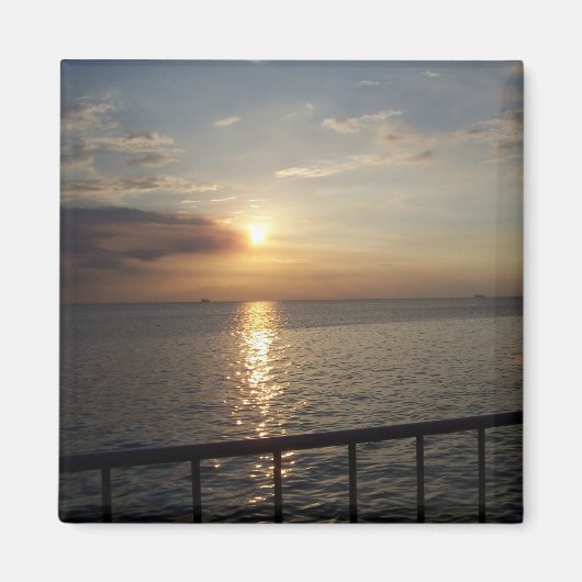 Sunset on Manila Bay, Filipijnen - Beverly Goding Magneet (Voorkant)