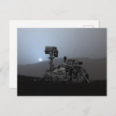 Sunset on Mars Curiosity Rover Briefkaart (Voorkant / Achterkant)