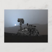 Sunset on Mars Curiosity Rover Briefkaart (Voorkant)