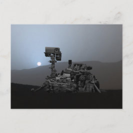 Sunset on Mars Curiosity Rover Briefkaart
