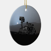 Sunset on Mars Curiosity Rover Keramisch Ornament (Rechts)