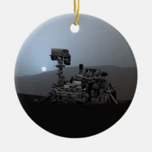Sunset on Mars Curiosity Rover Keramisch Ornament