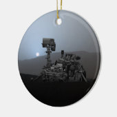 Sunset on Mars Curiosity Rover Keramisch Ornament (Links)