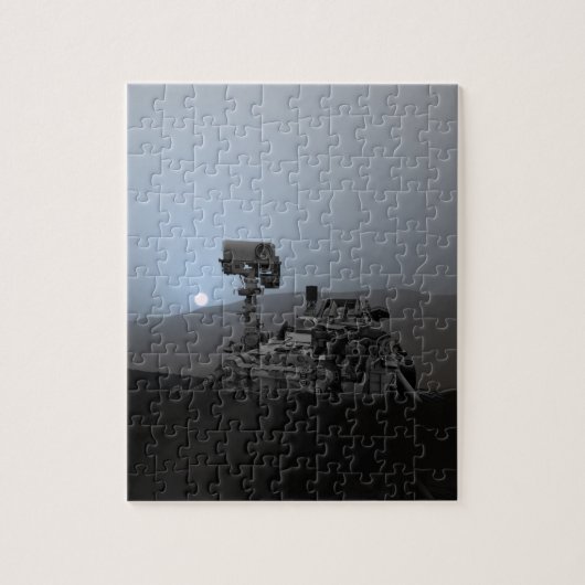 Sunset on Mars Curiosity Rover Legpuzzel (Verticaal)