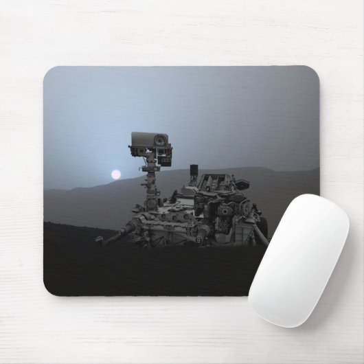 Sunset on Mars Curiosity Rover Muismat (Met muis)