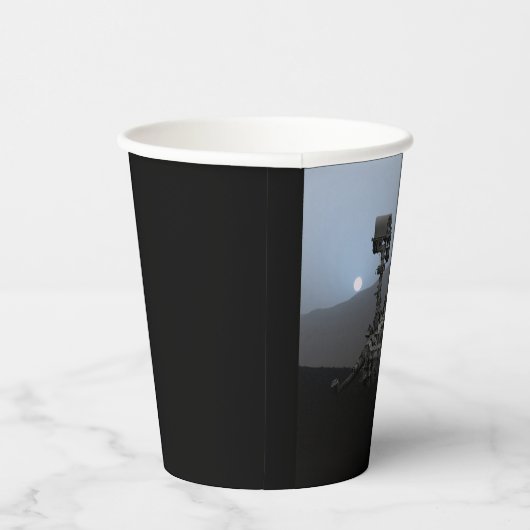 Sunset on Mars Curiosity Rover Papieren Bekers (Rechts)