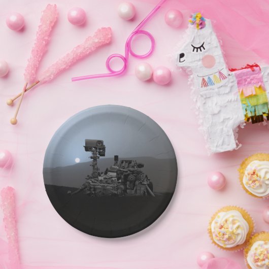 Sunset on Mars Curiosity Rover Papieren Bordje (Feest)