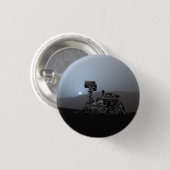 Sunset on Mars Curiosity Rover Ronde Button 3,2 Cm (Voorkant /achterkant)
