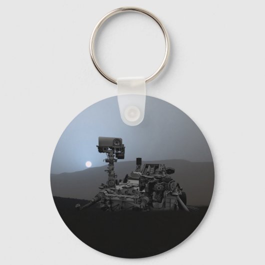 Sunset on Mars Curiosity Rover Sleutelhanger (Voorkant)