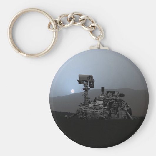 Sunset on Mars Curiosity Rover Sleutelhanger (Voorkant)