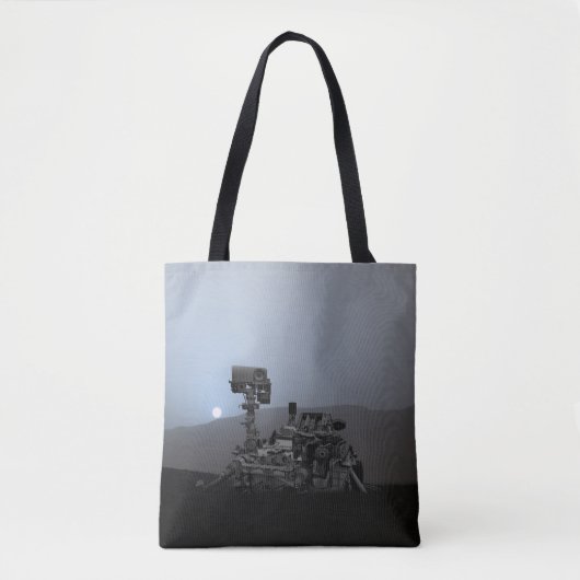Sunset on Mars Curiosity Rover Tote Bag (Voorkant)