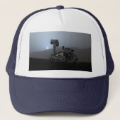 Sunset on Mars Curiosity Rover Trucker Pet (Voorkant)