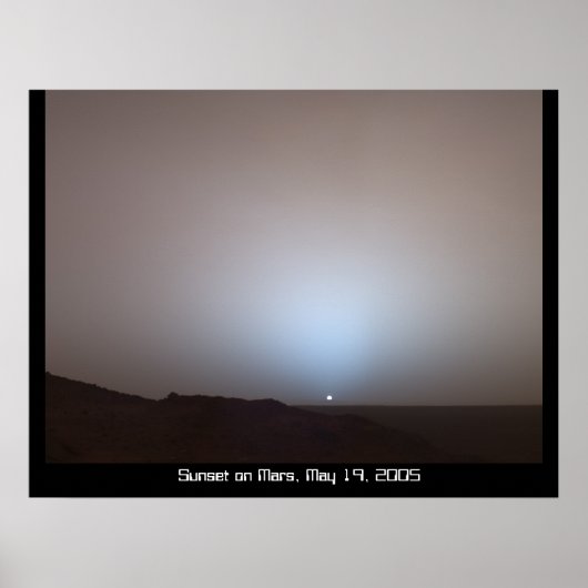 Sunset on Mars-Poster Poster (Voorkant)