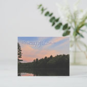 Sunset on Mirror Lake Briefkaart (Staand voorkant)