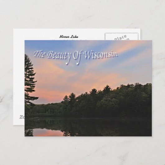 Sunset on Mirror Lake Briefkaart (Voorkant / Achterkant)