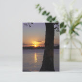 Sunset on Mississippi River Briefkaart (Staand voorkant)