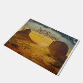 Sunset on Monument Valley, door Gary Poling Deurmat (Schuin)