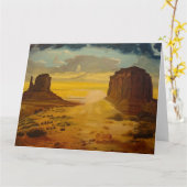 Sunset on Monument Valley, door Gary Poling Kaart (Gele Bloem)