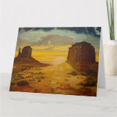 Sunset on Monument Valley, door Gary Poling Kaart (Voorkant)