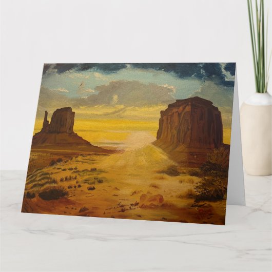 Sunset on Monument Valley, door Gary Poling Kaart (Voorkant)