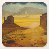 Sunset on Monument Valley, door Gary Poling Kartonnen Onderzetters (Voorkant)
