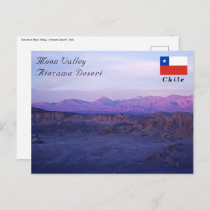 Sunset on Moon Valley - Chili Briefkaart
