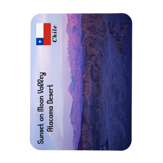 Sunset on Moon Valley - Chili Magneet (Verticaal)