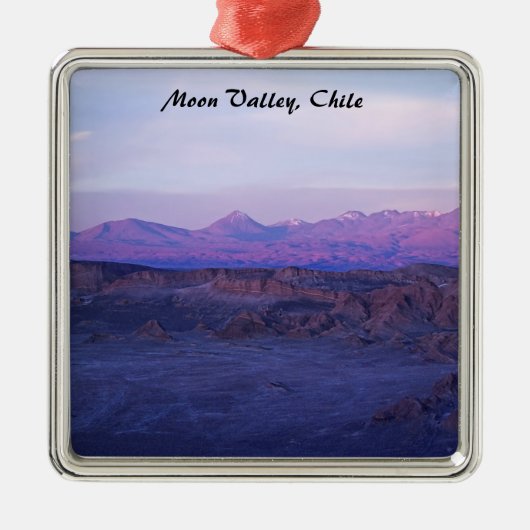 Sunset on Moon Valley - Chili Metalen Ornament (Voorkant)