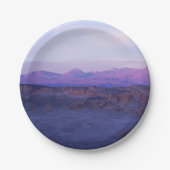 Sunset on Moon Valley - Chili Papieren Bordje (Voorkant)
