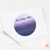 Sunset on Moon Valley - Chili Ronde Sticker (Envelop)