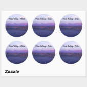 Sunset on Moon Valley - Chili Ronde Sticker (Vel)