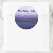 Sunset on Moon Valley - Chili Ronde Sticker (Tas)