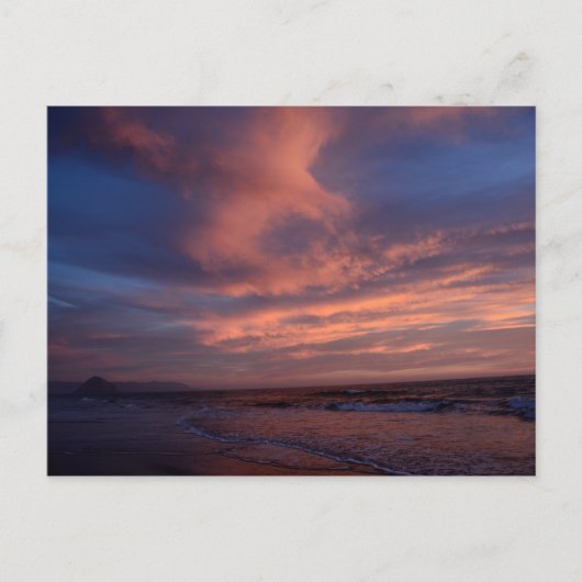Sunset on Morro Strand Briefkaart (Voorkant)