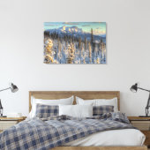 Sunset on Mount Fellows Canvas Afdruk (Insitu (Slaapkamer))