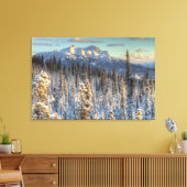 Sunset on Mount Fellows Canvas Afdruk (Insitu (Woonkamer))