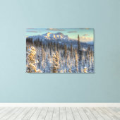 Sunset on Mount Fellows Canvas Afdruk (Insitu (Houten vloer))